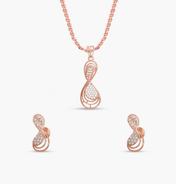 The Splendent Rose Pendant Set